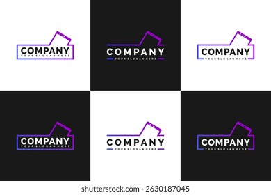 conjunto de telefone celular loja logotipo, fundo do quadro, logotipo de referência para a sua empresa