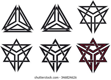 Set of celtic design elements