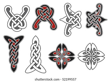 Set of celtic design elements