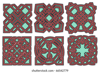 Set of celtic design elements