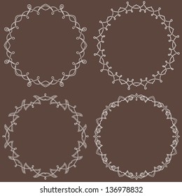 Set of celtic frames