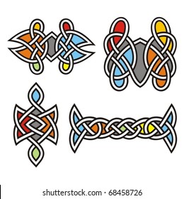 Set Celtic Ornamental Designs Stock Vector (Royalty Free) 68458726 ...