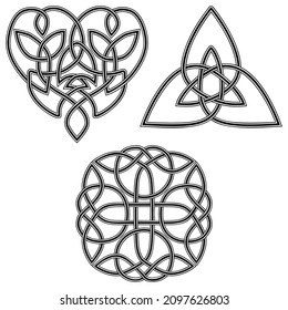 Set Celtic pattern, vector EPS 10