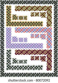 Set celtic patterns for a frame in a vector