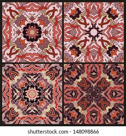 Set of ceramic tile designs  - azulejos