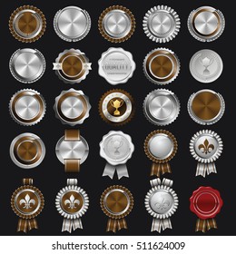 Set of Certificate Wax Seal and Badges