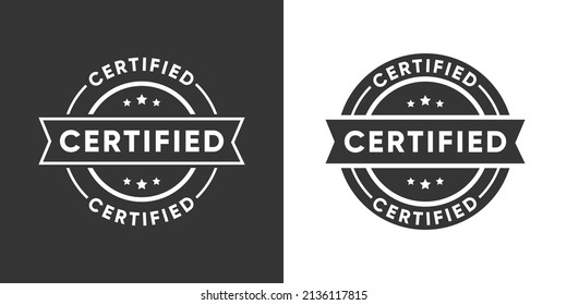 Set of Certified Stamp Badge Vector  Design 