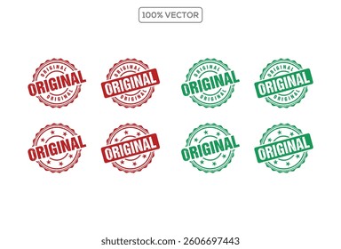 set of Certified stamps set. Vector illustration.