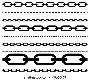 Set of chains with different width. Each is repeatable.