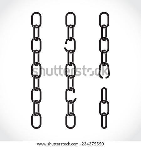 Set of chains, silhouette