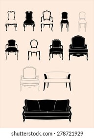 set of chairs