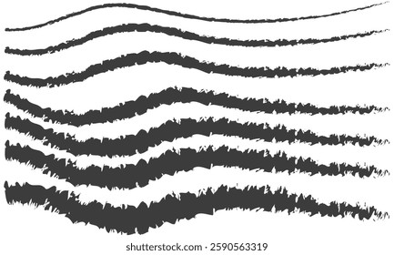 Set of chalk underline lines and texture emphasis. Line brush marker, pen, pencil stroke vector. Blue line brush marker scribble sketch underline. Hand drawn doodle pencil scratch mark. eps10