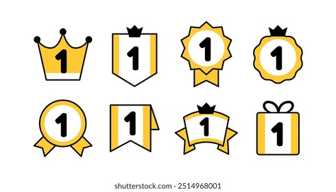 a set of Championship ranking order, gold medals, very simple to use