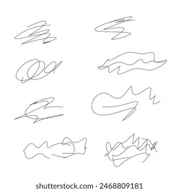 set of chaotic lines on a light background