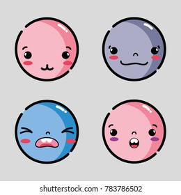 set character emoji faces emotion message