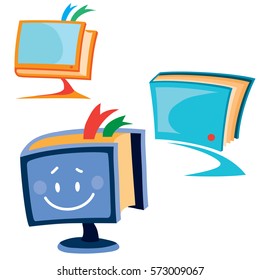 set of characters from the books. Vector
