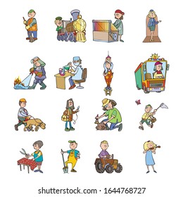 Set of characters people with profession.vector illustration