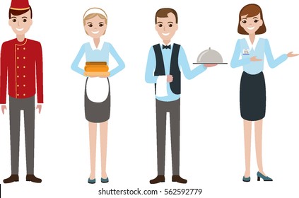 2,423 Hotel staff vector character Images, Stock Photos & Vectors ...