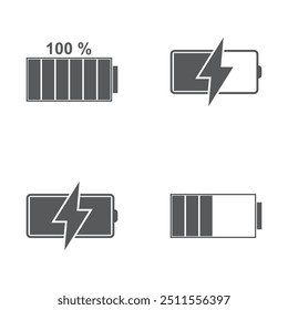 Conjunto de icono de carga de Ilustración vectorial de fondo blanco