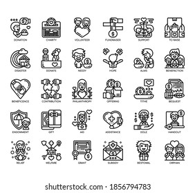 Juego de iconos de línea delgada y píxeles perfectos para cualquier proyecto web y de aplicación. 