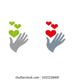 A set of charity icons