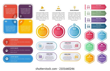 Set of Chart Infographic Elements, can be used for business designs, presentation designs or any suitable designs.