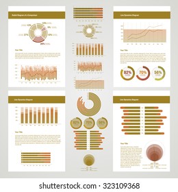 A set of charts and diagrams