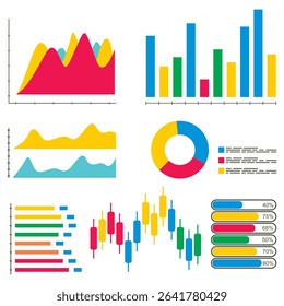 a set of charts and diagrams concept