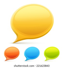 Set chat color. Vector illustration
