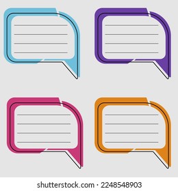 Establecer el color del icono de chat con diseño plano