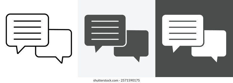 Set of Chat icons set vector art