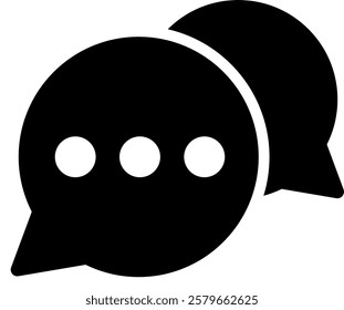 Set of Chat Message Bubbles Vector Icon. Communication icons. Talk bubble, dialog. Web icon set. Online communication. Conversation, SMS, Notification, Group Chat. Chatting icons in different styles