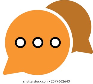 Set of Chat Message Bubbles Vector Icon. Communication icons. Talk bubble, dialog. Web icon set. Online communication. Conversation, SMS, Notification, Group Chat. Chatting icons in different styles