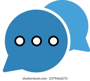 Set of Chat Message Bubbles Vector Icon. Communication icons. Talk bubble, dialog. Web icon set. Online communication. Conversation, SMS, Notification, Group Chat. Chatting icons in different styles
