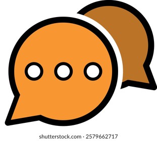 Set of Chat Message Bubbles Vector Icon. Communication icons. Talk bubble, dialog. Web icon set. Online communication. Conversation, SMS, Notification, Group Chat. Chatting icons in different styles