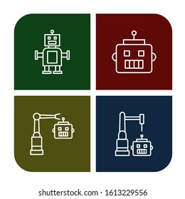 Set of chatbot icons. Such as Robot , chatbot icons