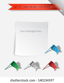 set of check boxes for paper or maps