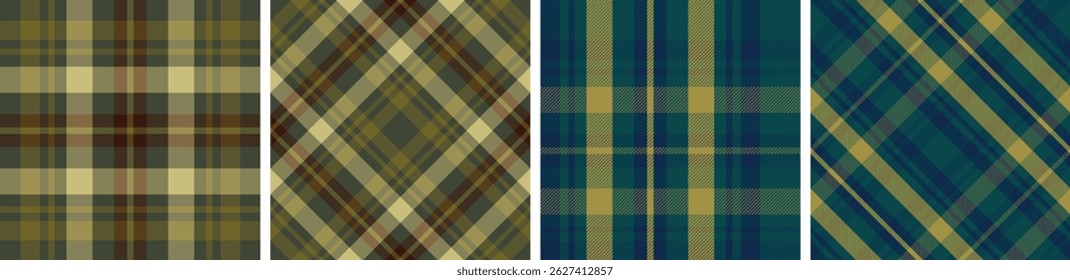 Set check design seamless pattern tartan plaid for dress gingham,flannel skirt, tablecloth other modern and fashion print.