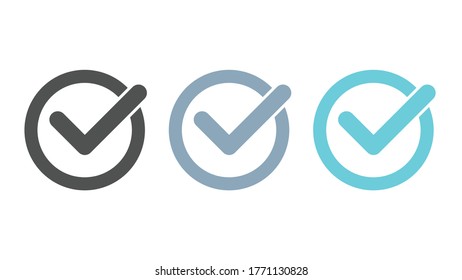 Set of Check Icons, Vector Design