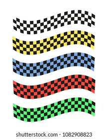 Set of checkered background. Checkered Background horizontal. Formula. Speed
