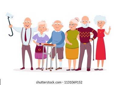62 Senior Citizens Having Fun Stock Vectors, Images & Vector Art |  Shutterstock