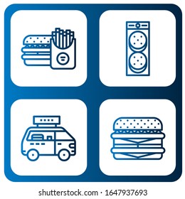 Set of cheeseburger icons. Such as Burger, Fast food, Cheeseburger , cheeseburger icons