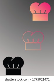 Set chef hat Logo Design. chef hat vector design template