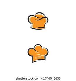 Set of Chef hat logo template vector icon and symbol