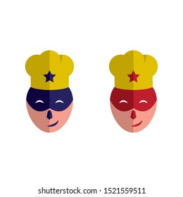 a set of chef icons