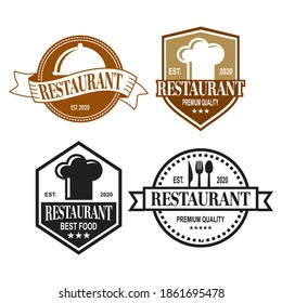 Pizza Menu Restaurant Badges Food Design Stock Vector (Royalty Free ...