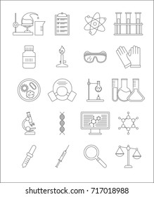 Set Of Chemistry Icons
