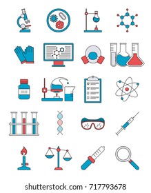 Set Of Chemistry Icons