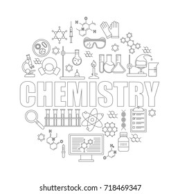 Set Of Chemistry Icons