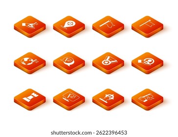 Set Chess, Flag, Planet with flag, Target, Medal, Hand holding and for search people icon. Vector